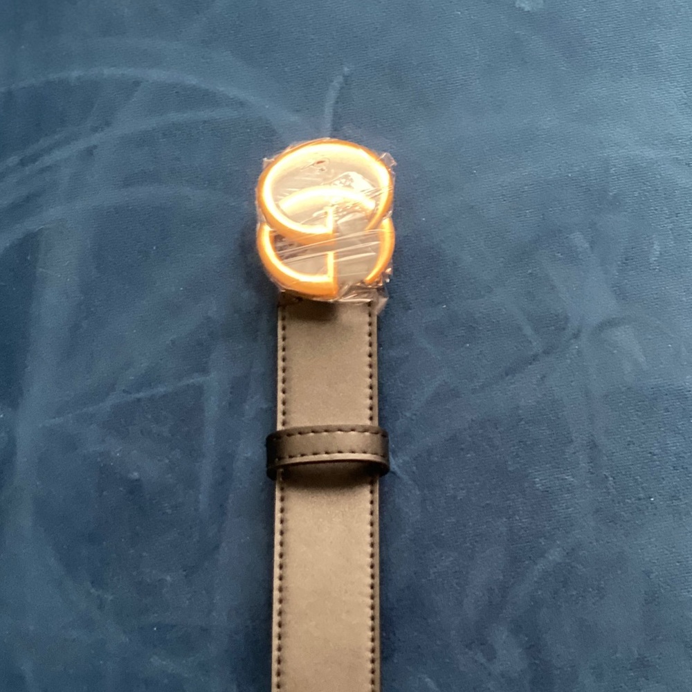 Double G Inspired Leather Belt - Picture 2 of 6